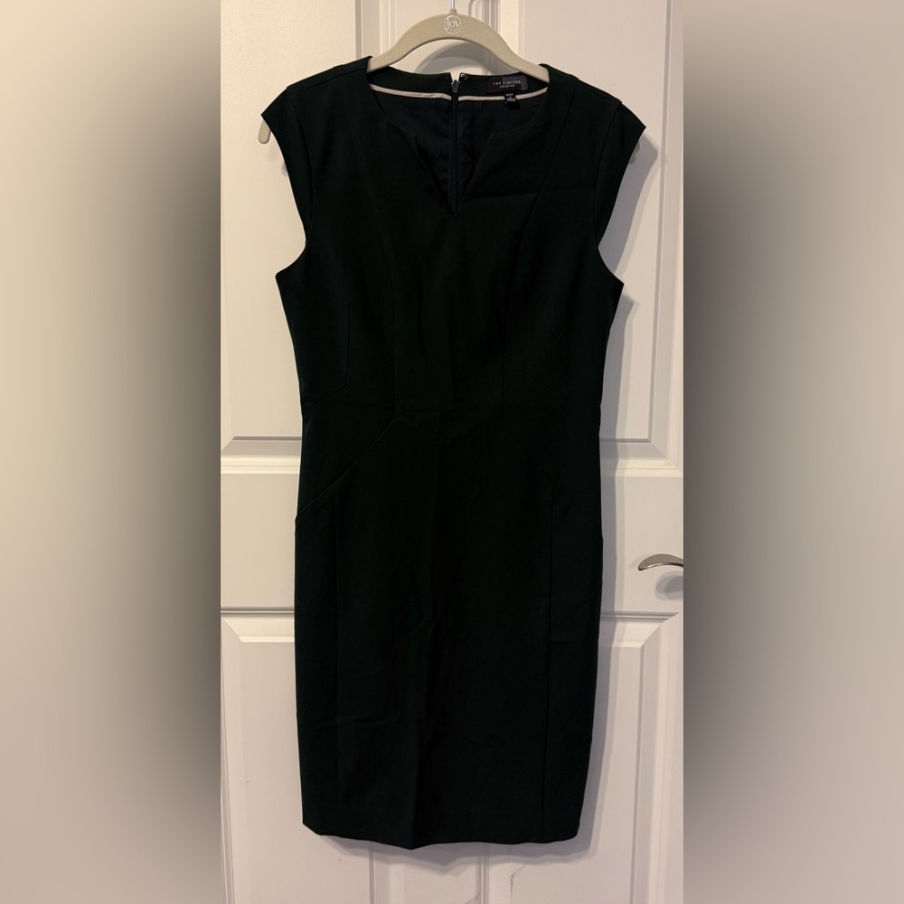 The Limited Classic Dark Forrest Green Midi Dress